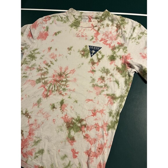 Guess Los Angeles Short Sleeve Tie Dye Colorful T-Shirt Tee SMALL Designer - Picture 3 of 8